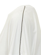 PUROTATTO - T-shirt Girocollo Linea Ampia - Bianco - LIDIASHOPPING® - Official Website