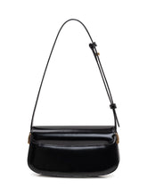 AMI ALEXANDRE MATTIUSSI - Borsa a Spalla con Patta e Logo a Cuore Shoulder Paris - Nero | Lidia Shopping ® | Official Website