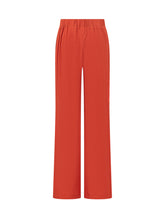 INCOTEX - High Waist Straight Leg Pants - Red - LIDIASHOPPING® - Official Website