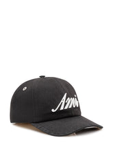 AMI ALEXANDRE MATTIUSSI - Cappello con Visiera e Logo Ricamato - Nero | Lidia Shopping ® | Official Website