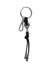 AMI ALEXANDRE MATTIUSSI - Keyring with Heart Charm and Clasp AMI - Black - LIDIASHOPPING® - Official Website