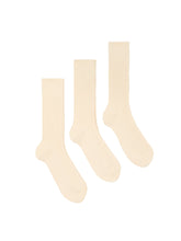 AMI ALEXANDRE MATTIUSSI - Set di Tre Calze con Logo Ricamato - Bianco - LIDIASHOPPING® - Official Website
