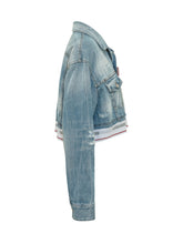 DSQUARED2 - Cropped Denim Jacket with Pockets and Buttons - Blue - LIDIASHOPPING® - Official Website