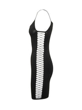 DSQUARED2 - Dress with Thin Straps and V Neck - Black - LIDIASHOPPING® - Official Website