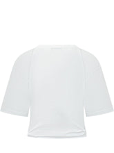DSQUARED2 - Cropped T-shirt with Animal Print Number - White - LIDIASHOPPING® - Official Website