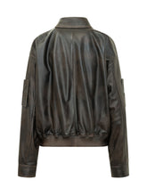 SWORD - Bomber in Pelle - Marrone | Lidia Shopping | Official Website