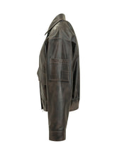SWORD - Bomber in Pelle - Marrone | Lidia Shopping | Official Website