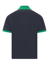 VERSACE - Piquet Polo with Embroidered Logo - Blue - LIDIASHOPPING® - Official Website