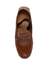 VERSACE - Leather Loafers with Logo - Brown - LIDIASHOPPING® - Official Website