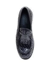 DUCANERO - Woven Leather Loafers with Strap - Black - LIDIASHOPPING® - Official Website