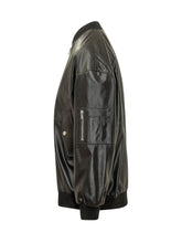 GIOCASTA - Bomber Jacket with Zip and Flap Pockets - Black - LIDIASHOPPING® - Official Website