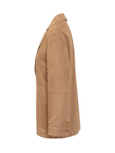 GIOCASTA - Blazer with Lapel and Button - Brown - LIDIASHOPPING® - Official Website