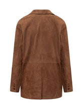 GIOCASTA - Blazer with Lapel and Button - Brown - LIDIASHOPPING® - Official Website