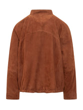 GIOCASTA - Bomber Jacket with Zip and Drawstring - Brown - LIDIASHOPPING® - Official Website