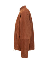 GIOCASTA - Bomber Jacket with Zip and Drawstring - Brown - LIDIASHOPPING® - Official Website