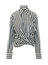 SPORTMAX - Camicia a Righe con Nodo Frontale - Multicolore | Lidia Shopping ® | Official Website
