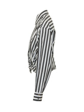 SPORTMAX - Camicia a Righe con Nodo Frontale - Multicolore | Lidia Shopping ® | Official Website