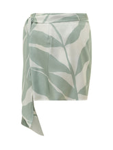 MAX MARA - Draped Leaf Pattern Skirt - Green - LIDIASHOPPING® - Official Website