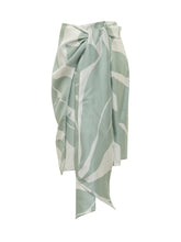 MAX MARA - Draped Leaf Pattern Skirt - Green - LIDIASHOPPING® - Official Website