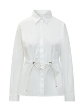 MAX MARA - Shirt with Waist Drawstring - White - LIDIASHOPPING® - Official Website