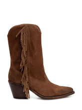 DUCANERO - Stivale con Frange Laterali e Tacco Alto - Marrone - LIDIASHOPPING® - Official Website