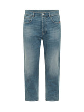 AMISH - Jeans Jeremiah a Cinque Tasche Straight Leg - Blu - LIDIASHOPPING® - Official Website