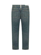 AMISH - Jeans Jeremiah a Cinque Tasche Straight Leg - Blu - LIDIASHOPPING® - Official Website