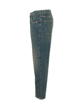 AMISH - Jeans Jeremiah a Cinque Tasche Straight Leg - Blu - LIDIASHOPPING® - Official Website
