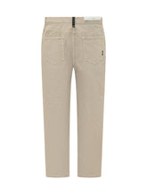 AMISH - Jeremiah Five Pocket Jeans - Beige - LIDIASHOPPING® - Official Website