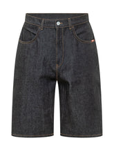 AMISH - Tommy Denim Five Pocket Bermuda Shorts - Blue - LIDIASHOPPING® - Official Website