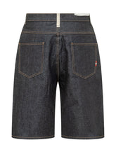 AMISH - Tommy Denim Five Pocket Bermuda Shorts - Blue - LIDIASHOPPING® - Official Website