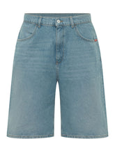 AMISH - Tommy Denim Five Pocket Bermuda Shorts - Blue - LIDIASHOPPING® - Official Website