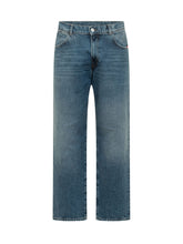 AMISH - James Five Pocket Straight Leg Jeans - Blue - LIDIASHOPPING® - Official Website