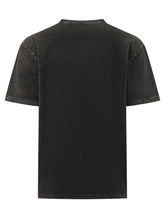 AMISH - Jersey T-shirt with Front Print - Black - LIDIASHOPPING® - Official Website