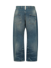 AMISH - Twist Five Pocket Curved Leg Jeans - Blue - LIDIASHOPPING® - Official Website