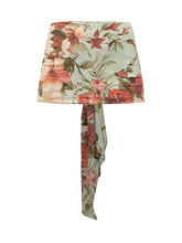 CHIARA BONI - Stola in Jersey Stampa Floreale Multicolor con Nodo Frontale - Verde | Lidia Shopping ® | Official Website