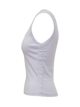 BURBERRY - Ribbed Sleeveless Top - Purple - LIDIASHOPPING® - Official Website