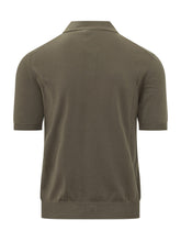 ALTEA - Knit Polo Shirt with Collar - Green - LIDIASHOPPING® - Official Website
