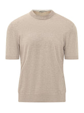 ALTEA - Knit Crewneck T-shirt - Beige - LIDIASHOPPING® - Official Website