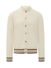 FILIPPO DE LAURENTIIS - High Neck Button Cardigan - White - LIDIASHOPPING® - Official Website