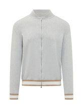 FILIPPO DE LAURENTIIS - Bomber con Zip a Maniche Lunghe - Grigio - LIDIASHOPPING® - Official Website