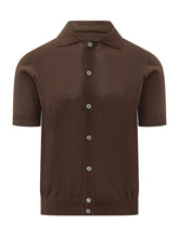 FILIPPO DE LAURENTIIS - Camicia in Maglia Maniche Corte - Marrone | Lidia Shopping | Official Website