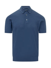 FILIPPO DE LAURENTIIS - Short Sleeve Knit Polo - Blue | Lidia Shopping ® | Official Website