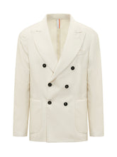 P.M.D.S. - Giacca Eritea Doppiopetto con Revers a Lancia - Bianco - LIDIASHOPPING® - Official Website