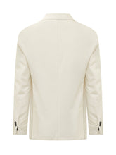 P.M.D.S. - Giacca Eritea Doppiopetto con Revers a Lancia - Bianco - LIDIASHOPPING® - Official Website