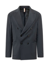 P.M.D.S. - Giacca Eritea Doppiopetto con Revers a Lancia - Blu - LIDIASHOPPING® - Official Website