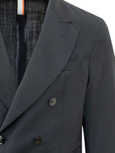 P.M.D.S. - Giacca Eritea Doppiopetto con Revers a Lancia - Blu - LIDIASHOPPING® - Official Website