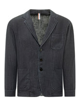 P.M.D.S. - Blazer con Tasche Applicate - Nero - LIDIASHOPPING® - Official Website