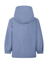MONCLER KIDS - Giacca Nur con Cappuccio in Tessuto Tecnico - Blu - LIDIASHOPPING® - Official Website