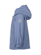 MONCLER KIDS - Giacca Nur con Cappuccio in Tessuto Tecnico - Blu - LIDIASHOPPING® - Official Website